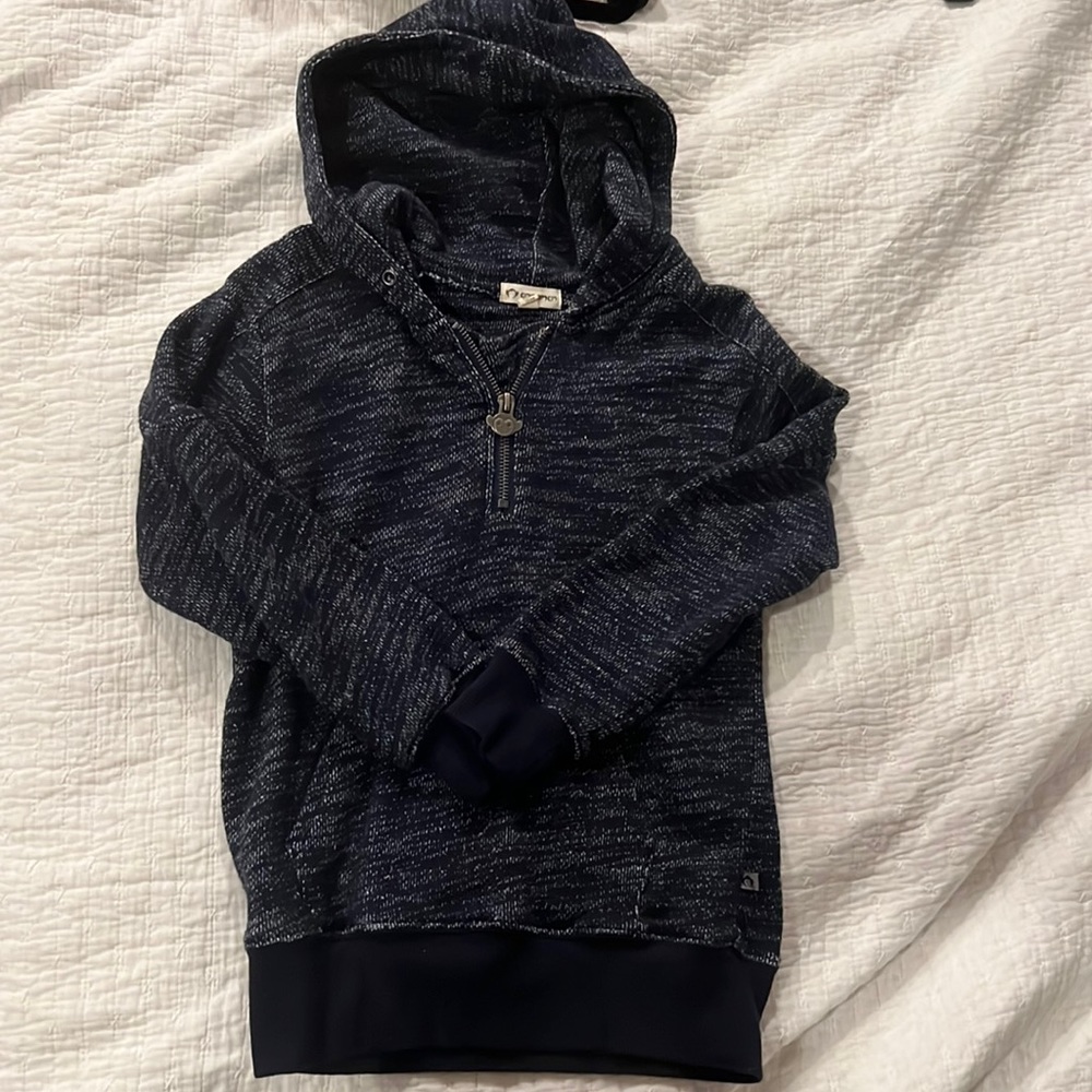 Appaman Navy Heathered Hoodie Sweatshirt